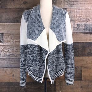 Candies Colorblock Waterfall Open Cardigan Medium